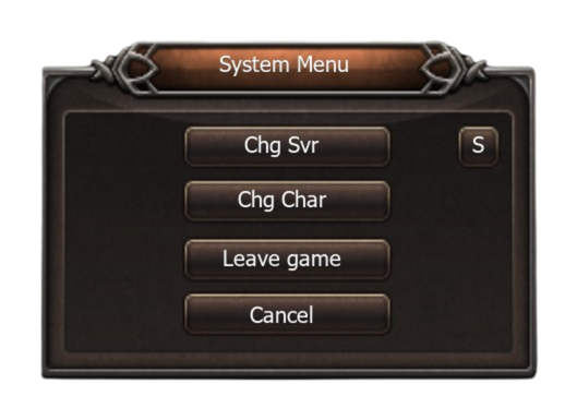 Game Settings HUD